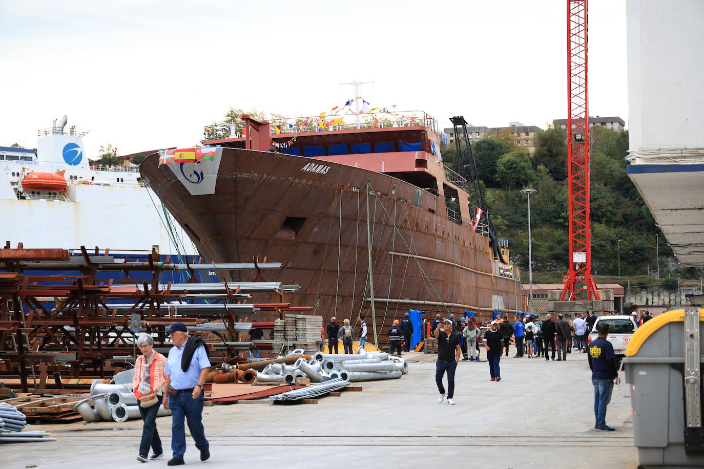 La botadura del 'Adamas, en imágenes El Diario Vasco
